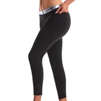 Pantalon de Sauna pour femmes, modelant le corps, perte de poids, amincissant, entraîneur de taille, ventre chaud, Leggings thermiques, entraînement, gymnastique 3