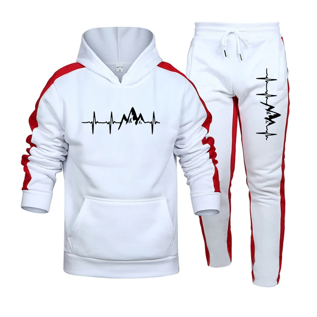 Automne hiver offre spéciale hommes nouvel ensemble de survêtement sweat à capuche et pantalons de survêtement de haute qualité mâle cadran décontracté sport Jogging ensemble 1