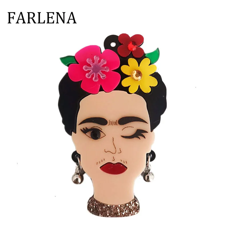 

Acrylic Cartoon Celebrity Lady Brooches Lapel Pins for Women Clothing Cute Artist Figure Brooch Badges Gift 2023 New Jewelry