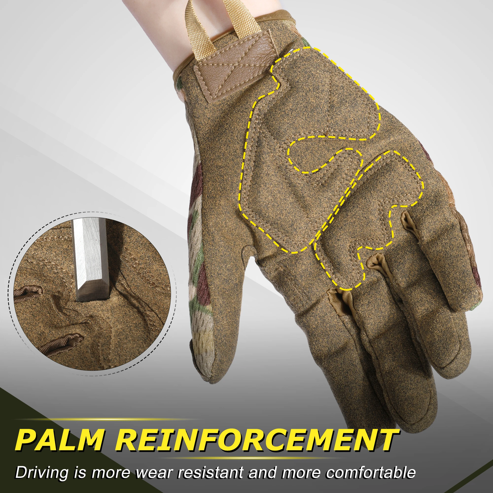 Tactical Shock-Proof Camouflage Touchscreen Gloves