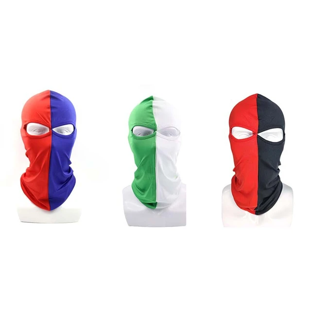 Masque Facial Complet à 3 Trous pour Homme et Femme, Cagoule Fine