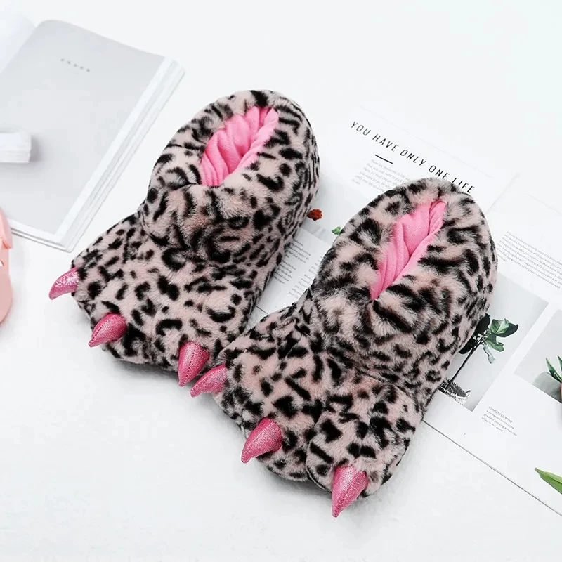 Paw slippers unisex large size 44 45 indoor flurry shoes for women