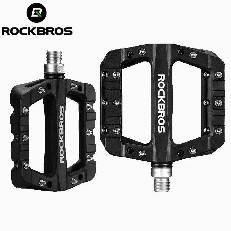 

Велосипедные педали ROCKBROS, ультралегкие нейлоновые молибденовые педали с уплотнением, прочные широкие, для горных велосипедов