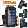 New Solar Bank 20000mah portable power bank camping external battery with charger bright light LDE light for all smartphones 2