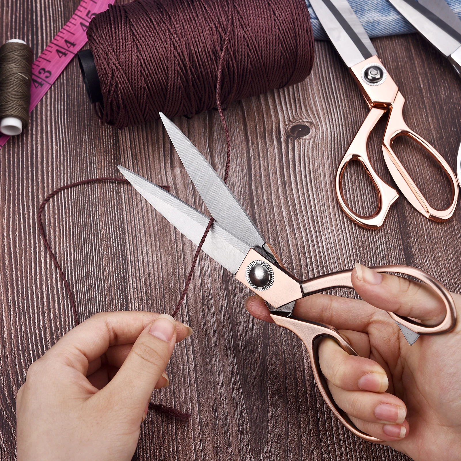 Tailor Scissors Professional Vintage Sewing Stainless Steel For Fabric Clothes Needlework Cutter DIY Tool