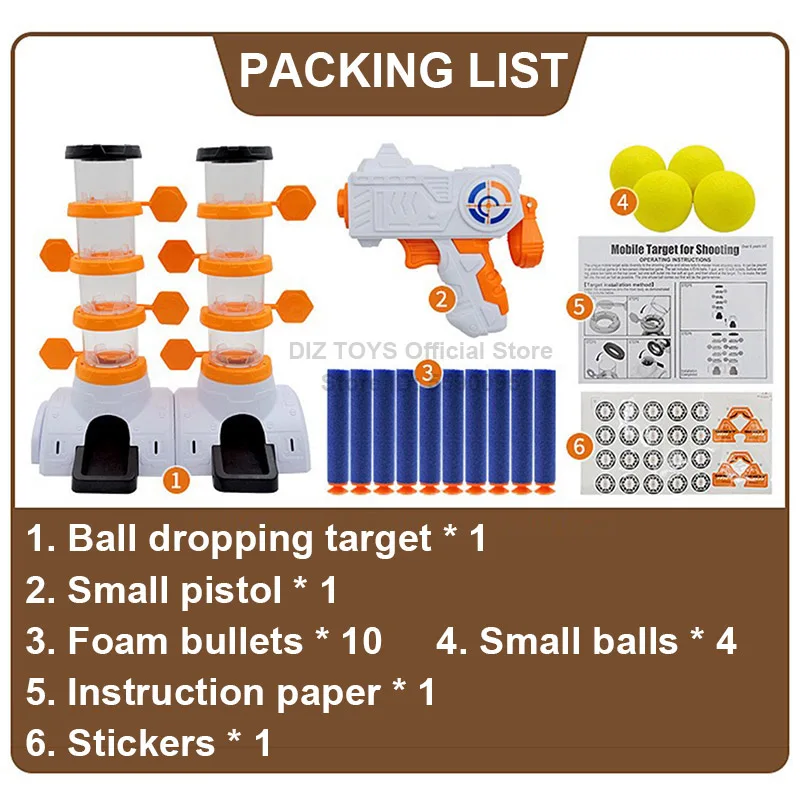 Scoring Shooting Target for Nerf Guns, Soft