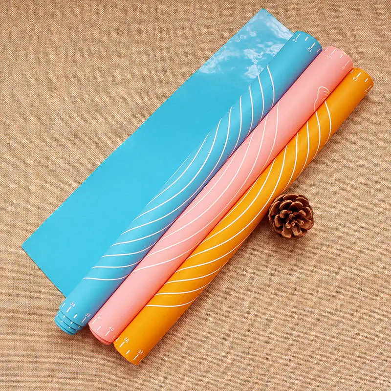 29*26cm New Silicone Mat Baking Cakes Pans Non-Stick Dough Pastry Fondant Rolling Cutting Mat Kitchen Bakeware Tools