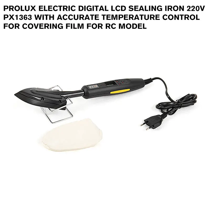 Prolux Electric Digital Lcd Sealing Iron 220V PX1363 With Accurate Temperature Control For Covering Film for rc model