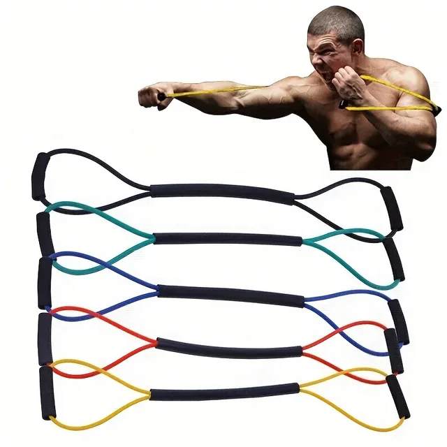 Boxing Training Rope Adjustable Speed Resistance Cord for Punching Kicking Drills Home Gym Fitness Equipment with Elastic Belt 3