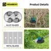 NEWBENY 9 Inch Brushless Electric Lawn Mower witht Digital Display Cordless Garden Shrubs Weeding Tools For Makita 18V Battery 5