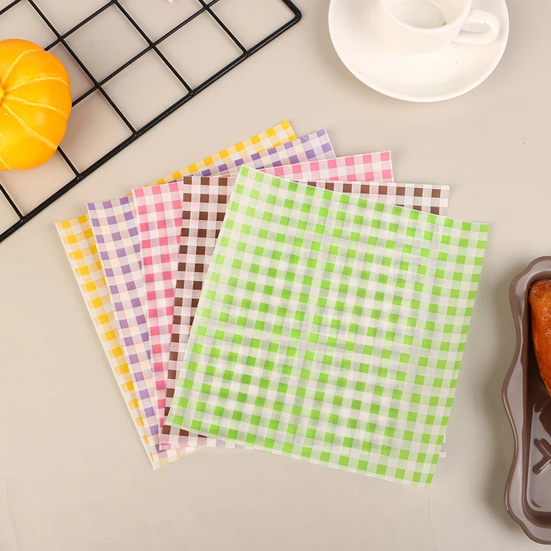50 Sheets Greaseproof Wax Paper – Multi-Color Oil-Proof Food Wrapping Sheets for Sandwi... - SKU GWP02020 - UGI Packaging