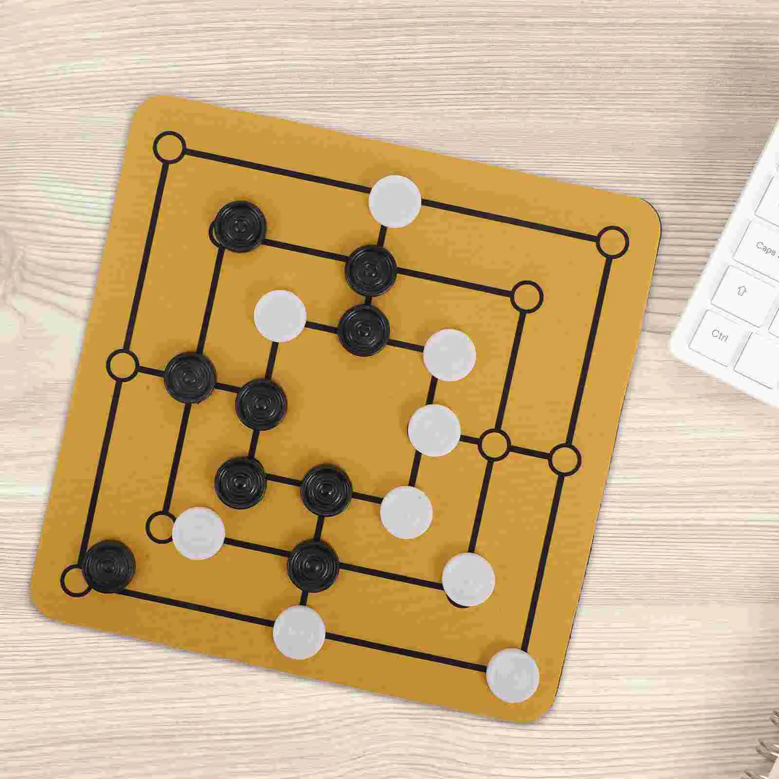 Board Game 1 Set Traditional Nine Mens Morris Table Funny Portable Household Chessboard Gathering