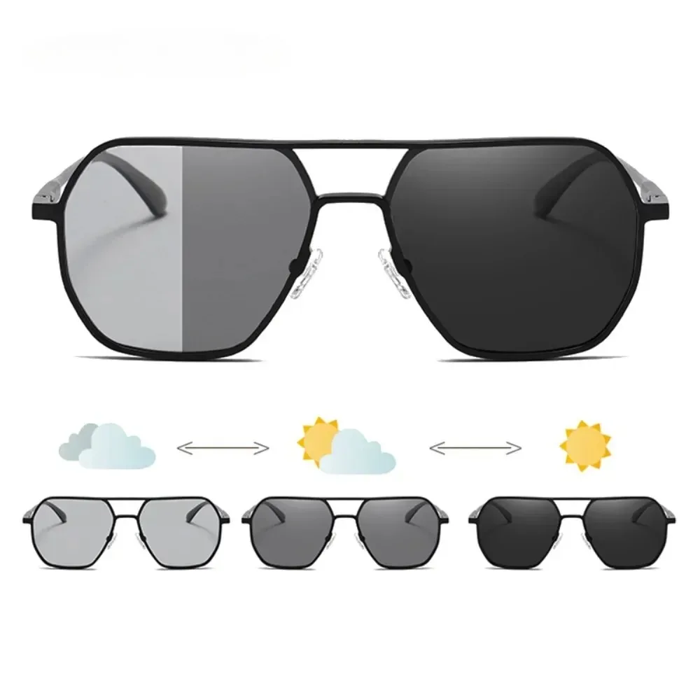 Day And Night Dual-Use Sunglasses Fashion Aluminum Magnesium Polarized Sunglass Outdoor Men'S Sunglasses UV Protection polarized sunglasses