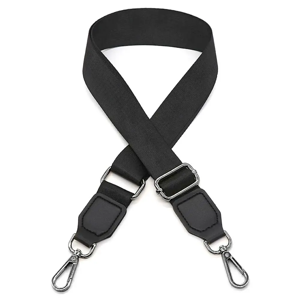3.8cm Width Black Nylon Shoulder Bag Strap Adjustable Replacement Detachable Belt for Women Messenger Bag Handle Handbag Belt