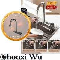 CHOOXIWU-อ่างล้างจานชามสแตนเลสเดี่ยวขนาดใหญ่พร้อมก๊อกน้ำ-จอแสดงผลดิจิตอลน้ำตกฝนตกระบบ5ฟังก์ชั่นอ่างล้างจาน 1