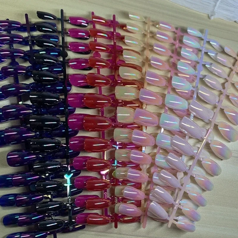 24Pcs Medium-Length Fake Nails - Easy Press-On Style