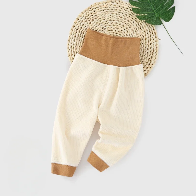 Autumn Spring Baby Girl Leggings Baby Boys Ribbed Full Length Infant Kids Clothes Skiny Pants Children Casual Warm Trousers