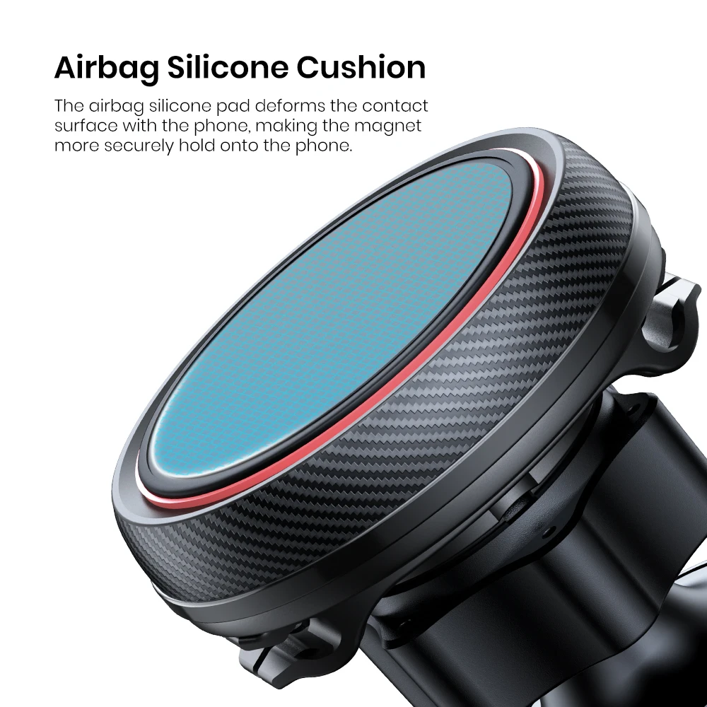 Magnetic Car Phone Holder for Dashboard, Upgraded Ultra Strong N52 Magnet Adjust