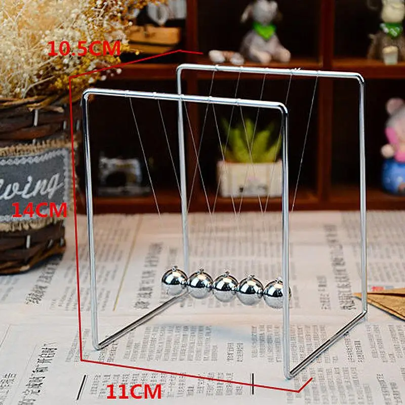 NordicHome Decor Newton Pendulum Cradle Balance Steel Perpetual Motion Collision Balls Teaching Objects Room Desk Decoration