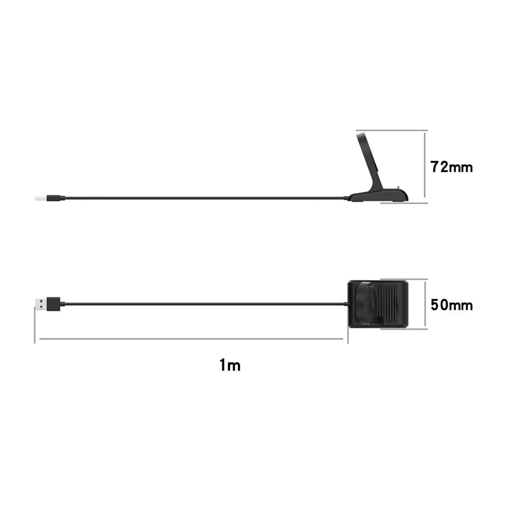 Caricabatterie di alta qualà per Ticwatch Pro 5 3/Ticwatch E3/Ticwatch Pro X/Ticwatch Pro 3 LTE/Pro 3 Cavo di ricarica Ultra USB 1 m  44
