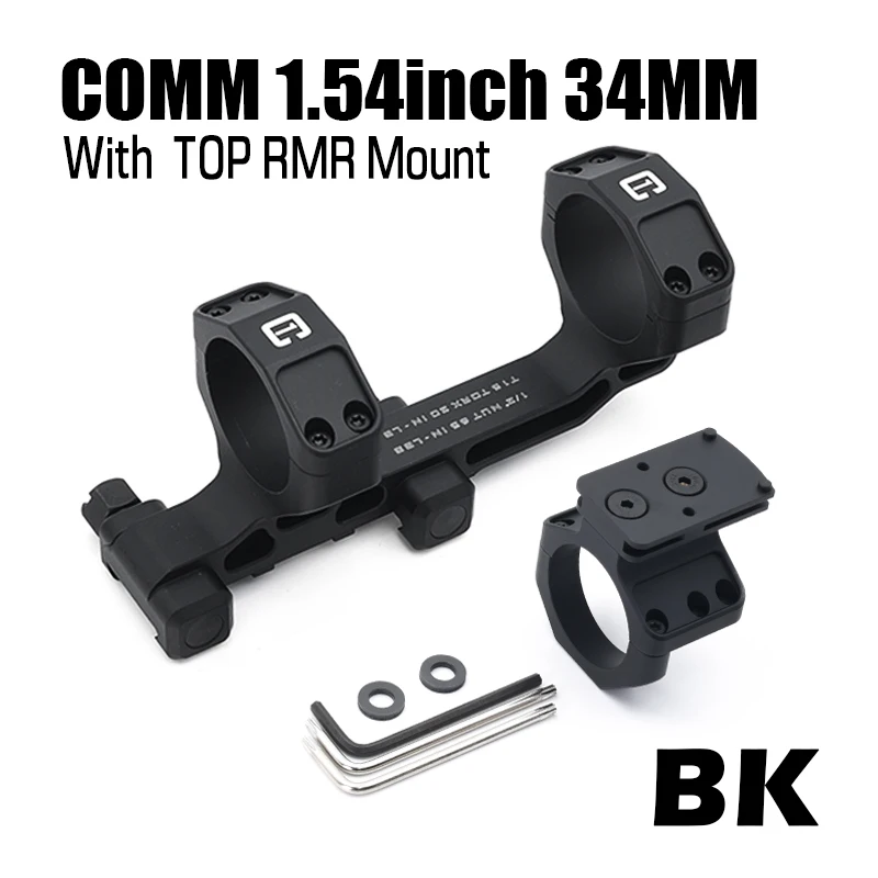 Tactical C1 12 O'Clock Top 34mm Ring Size Optical For 34mm Tube C1 Scope Mount With R M R T1rds