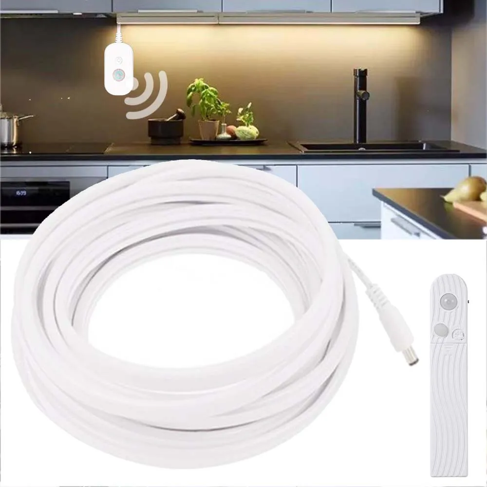 

Human Body Induction Neon Strip DC 5V USB SMD 2835 120Leds/m Silicone Tube Battery Powered LED Strip Night Light