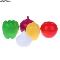 1PC Onion Garlic Tomatoes Lemon Green Pepper Fresh Storage Kitchen Food Box Creative Organizer Crisper Vegetable Containers 1