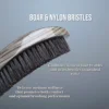 Gracemen 360 Wave Brush for Man Curved Hair Brush Medium Stiffness Gray Color Beard Hair Brush for Afro Gentlemen 4