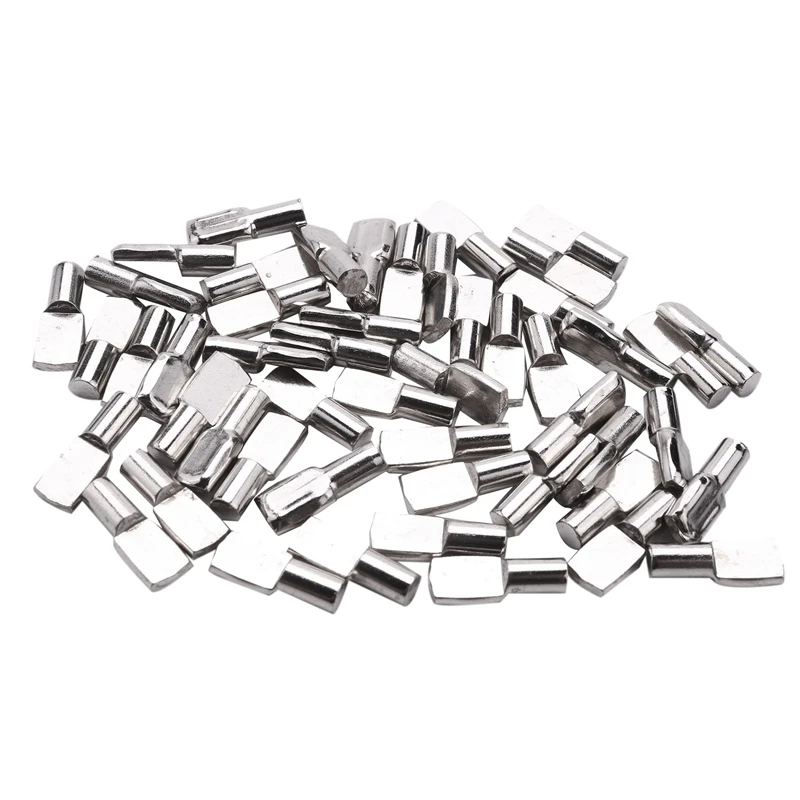 

Hot 5Mm Shelf Pins, Spoon Shape Cabinet Furniture Shelf Support Pegs Nickel Plated, 50 Pcs