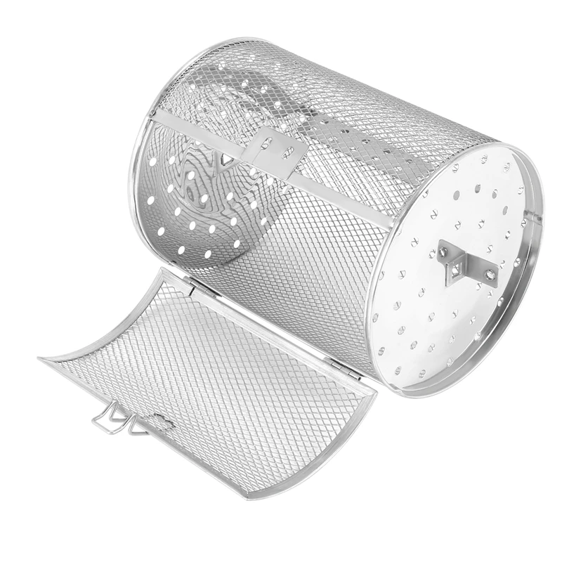 

Stainless Steel Grill Roaster Drum Oven Basket Bakeware Oven Roast Baking Rotary Nuts Basket BBQ Grill Cooking Tool