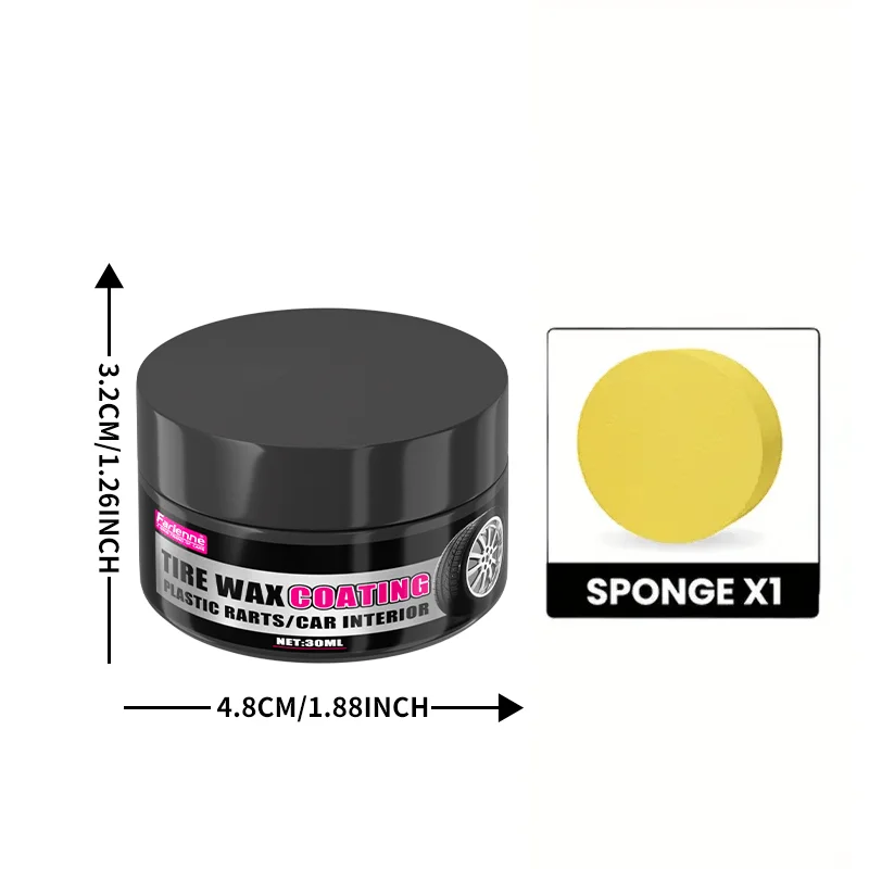 Black coating paste for plastic and rubber repair -General Motors Interior repair wax,Multi-purpose car care,long-lasting polish 2
