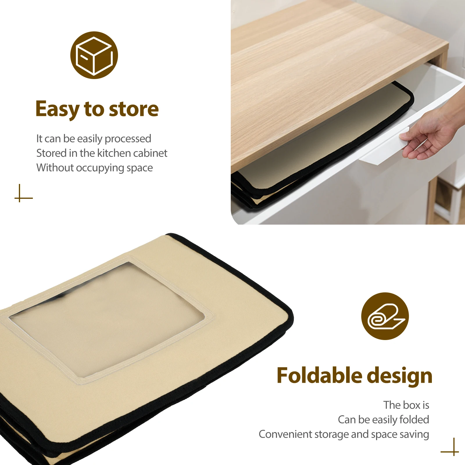 Dough Proofer Versatile Dough Proofer with Heater Temperature Control Dough Proofing Box Collapsible Timing Proofer for Making Bread
