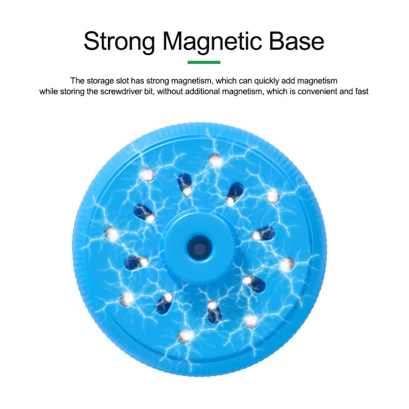 RELIFE Multifunctional Screwdriver Bit 360°Rotary Box Magnetic ABS Plastic Storage Phone Repair Parts Too
