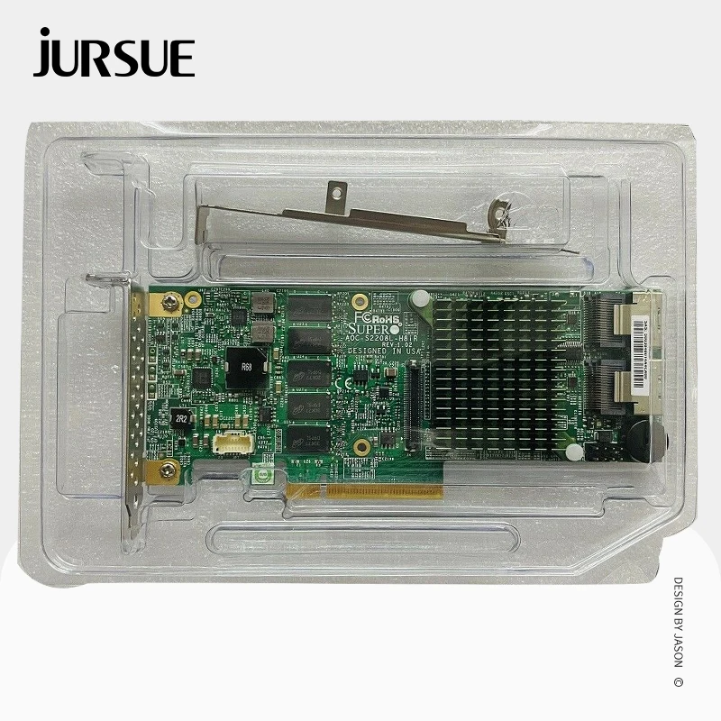 AOC-S2208L-H8IR RAID 컨트롤러 카드, PCI-E 확장기 카드, 8 포트, 6 Gb/s, 2 * SFF8087 SATA 케이블
