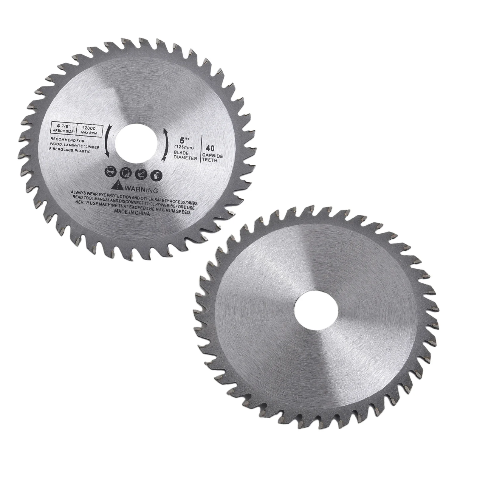 Saw Blades 5inch 125mm Cutting Disc Mini Circular For Wood Plastic Metal Rotating Cutting Tools 40 Teeth