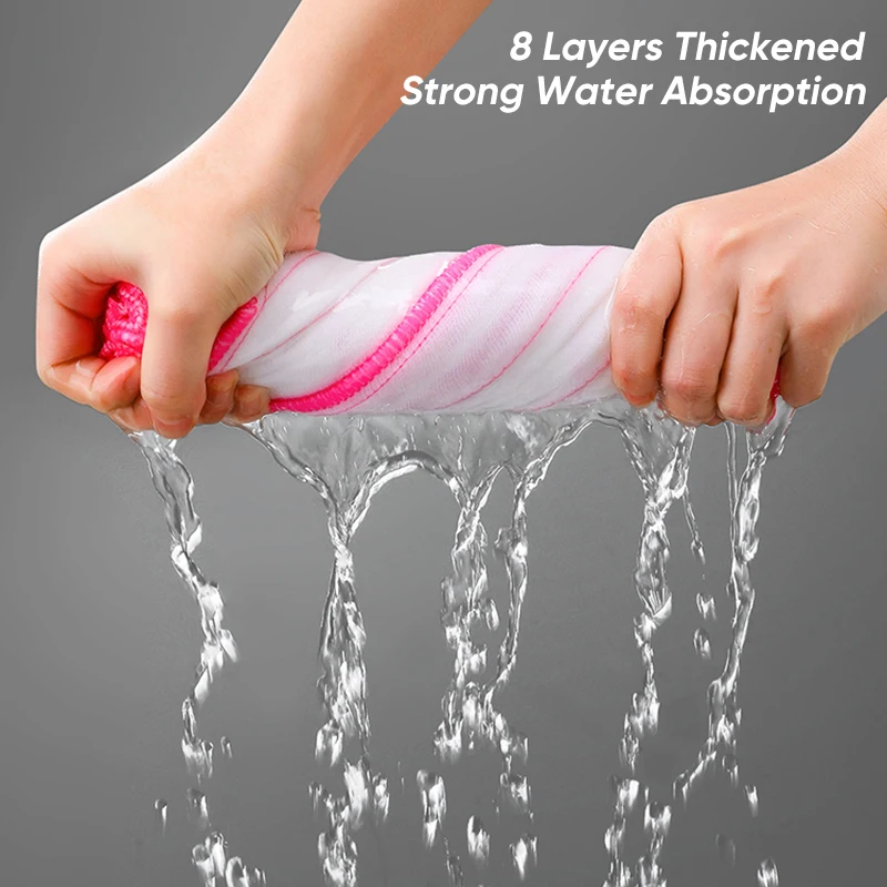 Kitchen Towel 8 Layers Microfiber Cleaning Cloth Scouring Pad 30cm