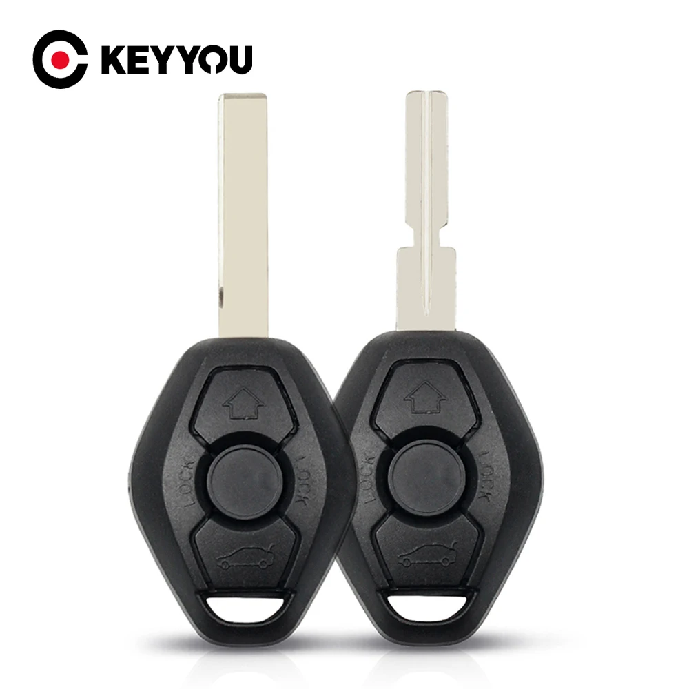 

KEYYOU Free Shipping Car Key Shell for BMW E38 E39 E46 EWS 1/3/5/7 Series X3 X5 Z3 Z4 HU58 Hu92 Blade key Case Fob