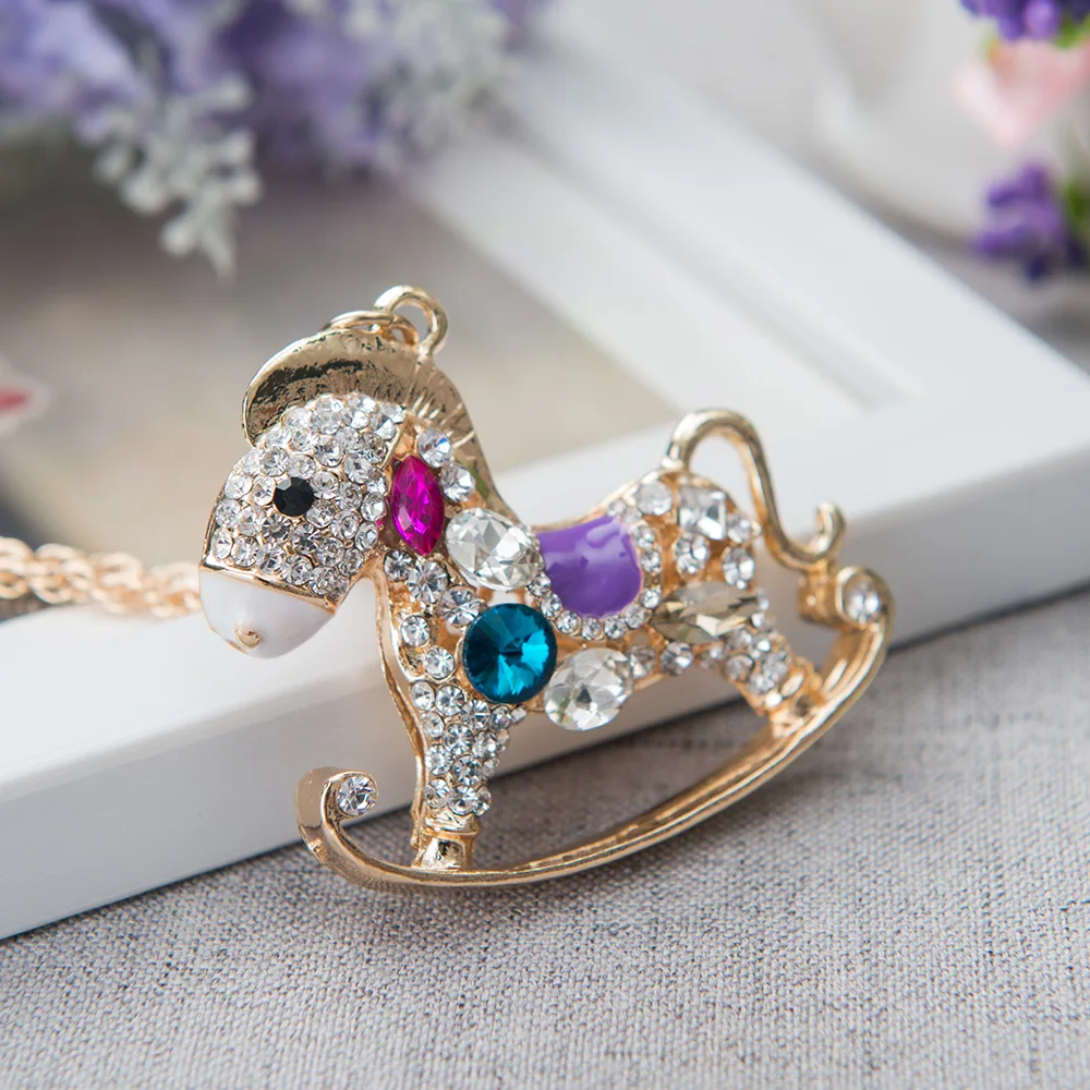 Car Pendant Charm Diamonds Crystal Horse Rearview Mirror Decoration Hanging  Ornaments Automobiles Interior Cars Accessories Gift - AliExpress