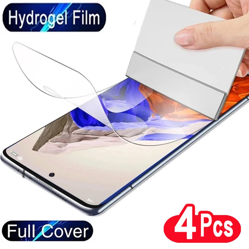 

4Pcs Full Cover Soft Hydrogel Film For Xiaomi Mi 10 10S 10T 11T 11 Ultra 12 Lite 12X 12S 12T 13 Pro Screen Protector Not Glass