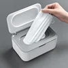 Portable Tissue Storage Box with Lid Dustproof Cover  for Wet Wipes Dispenser Home Office Mask Storage Box Sealed Organizer 5