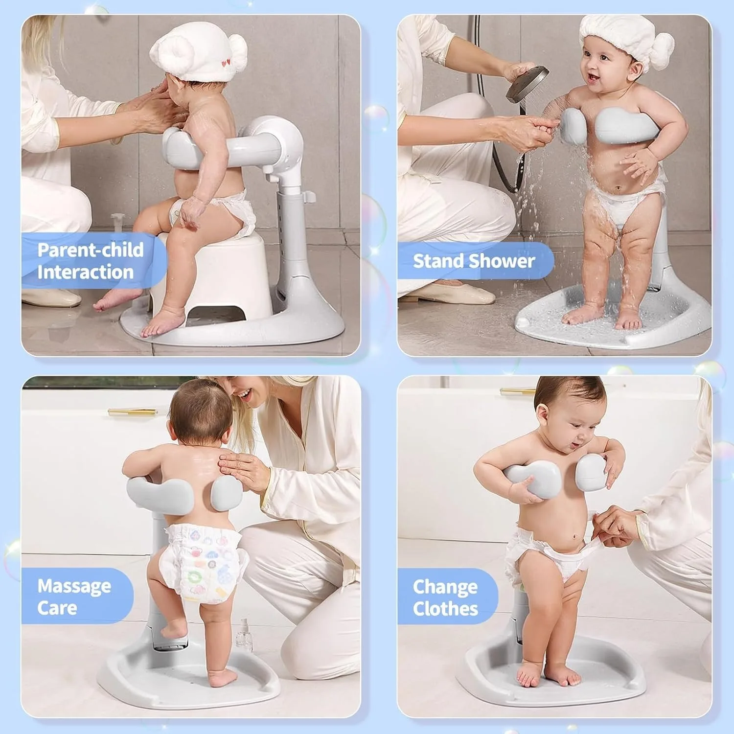 hug stand up baby bathtub