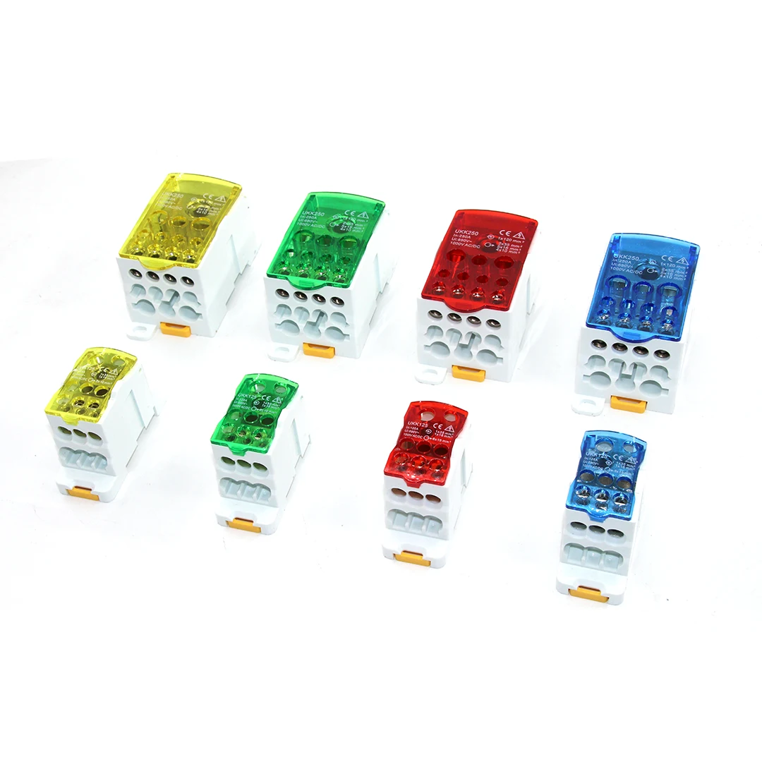 Description Picture 5 of itemElectric Split Din Rail Terminal Block Junction Box Power Wire Electrical Connector UKK80A 125A 160A 250A 400A 500A