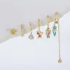 6pcs Cute Zircon Cartoon Fairy Tales Drop Dangle Earrings Set For Women Fashion Jewelry Gift 1