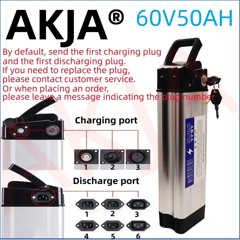 Air fast transportation New Full Capacity Power 18650 Lithium Battery 60V10ah-50ahBattery pack Suitable for Silver Fish 80-2000W 2