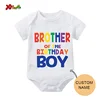Family Matching Outfits Birthday Party 2023 Family Clothes Set T Shirts Birthday Boy Kids Personalized Name Boy Party T-shirt 5