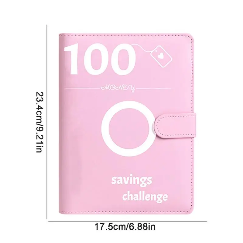 Envelope Notebook 6-hole Cash Envelopes Notebook Water-resistant Binder with 100 Envelopes Money Saving Challenge for Planning 6