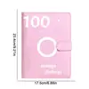 Envelope Notebook 6-hole Cash Envelopes Notebook Water-resistant Binder with 100 Envelopes Money Saving Challenge for Planning 6