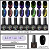 Rainbow Glitter Cat Eye Magnetic Nail Polish Set Starry Sparkle Chameleon Laser Cat Eye Mix Varnish Semi-Permanent Nail Salon Us 2