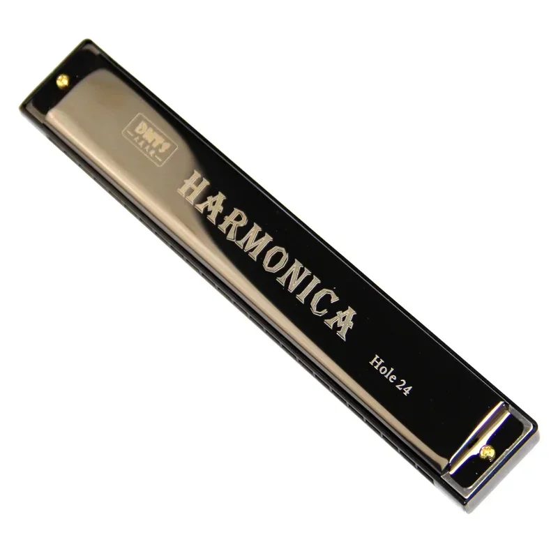 24 Holes Octave-tuned Metal Harmonica Key of C 1pcs