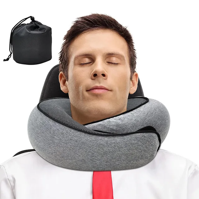 SPUER Travel Pillow For Airplanes, Adjustable Neck Pillow For